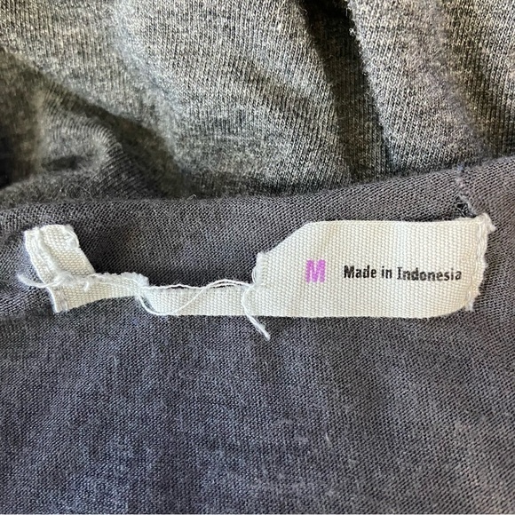 Athleta COMEBACK MIDI DRESS Long Sleeve Solid Gray Deep Scoop Back Side … - Picture 3 of 8